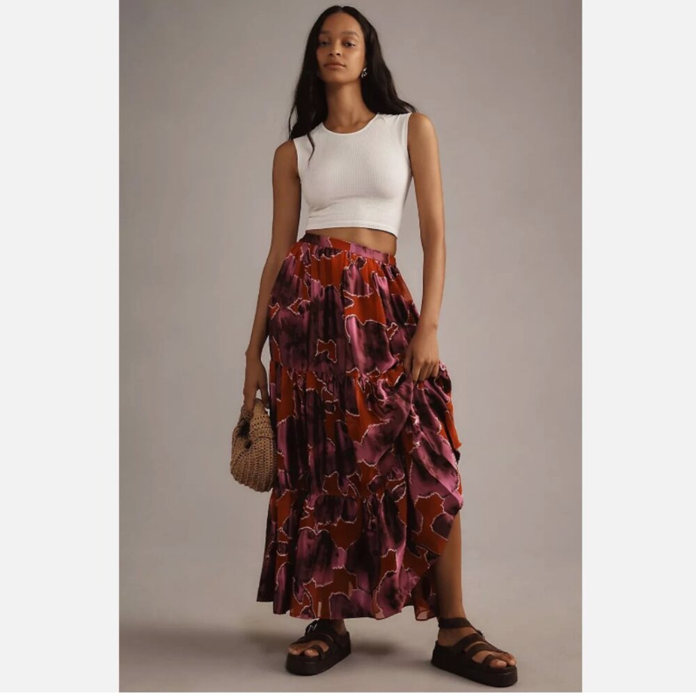 Brand New Hutch Tiered Maxi Skirt
